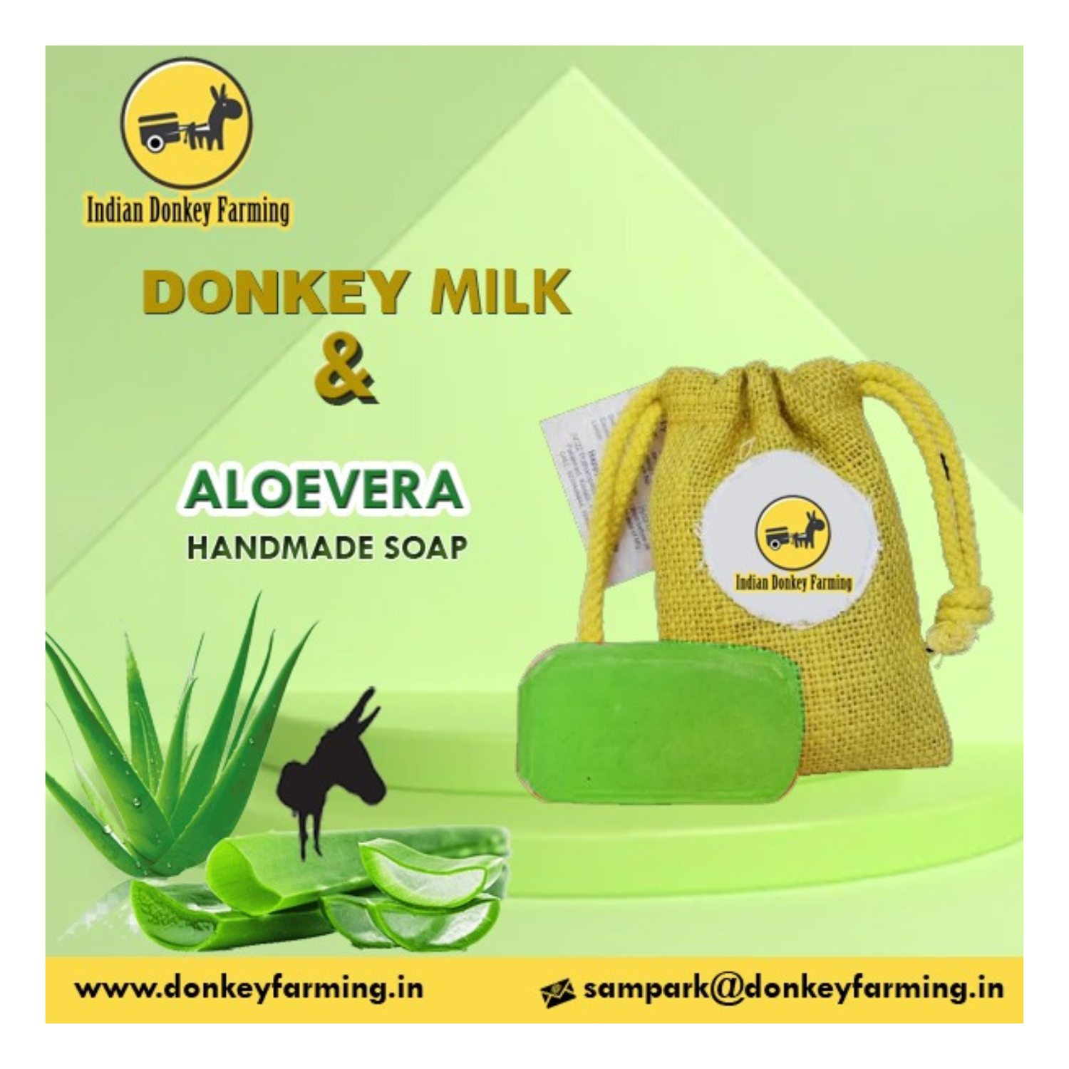 Aloevera Donkey Milk Soap 100G